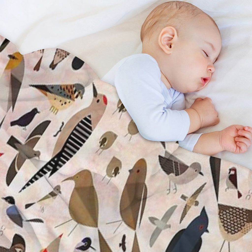 Sonoran Birds Machine-washable Throw Blanket
