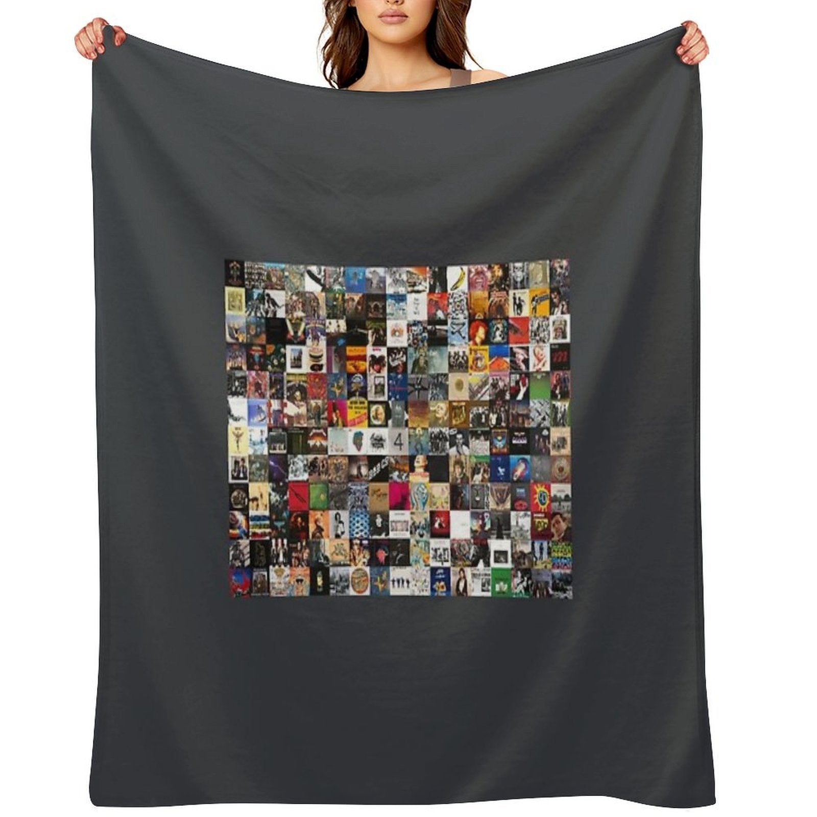 Greatest Rock Albums of All Time Tapestry Premium Throw Blanket