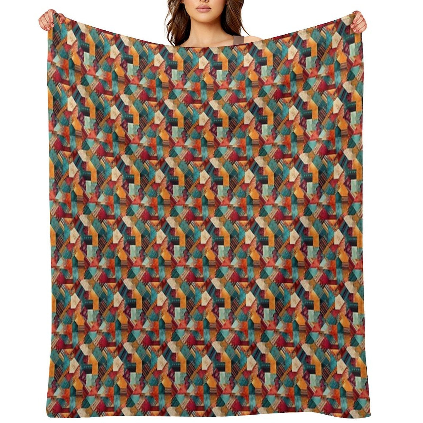 Patchwork Comfort Throw Blanket