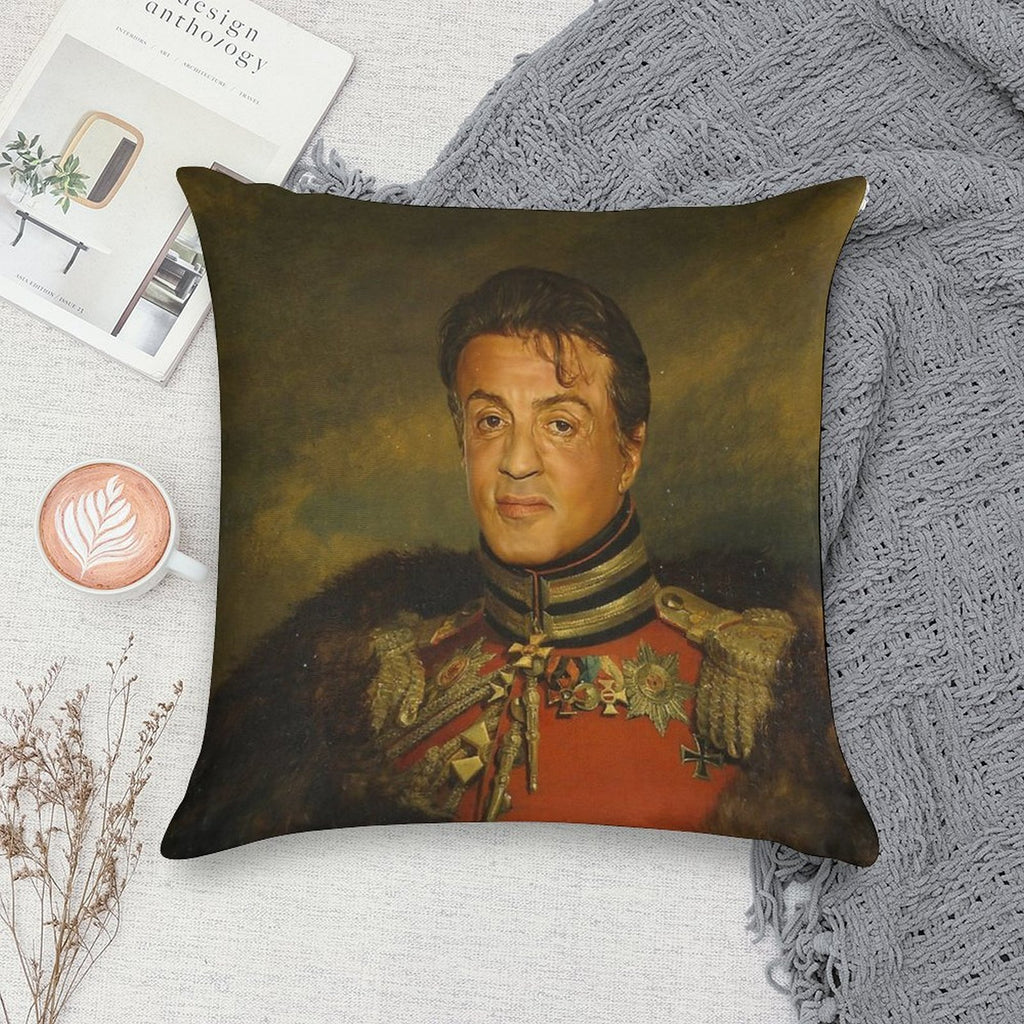 Sylvester Stallone - Replaceface Soft High-Density Material Throw Pillow