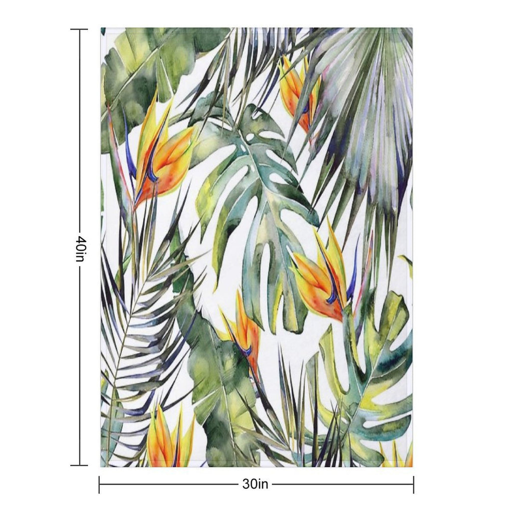 TROPICAL GARDEN Compact Throw Blanket