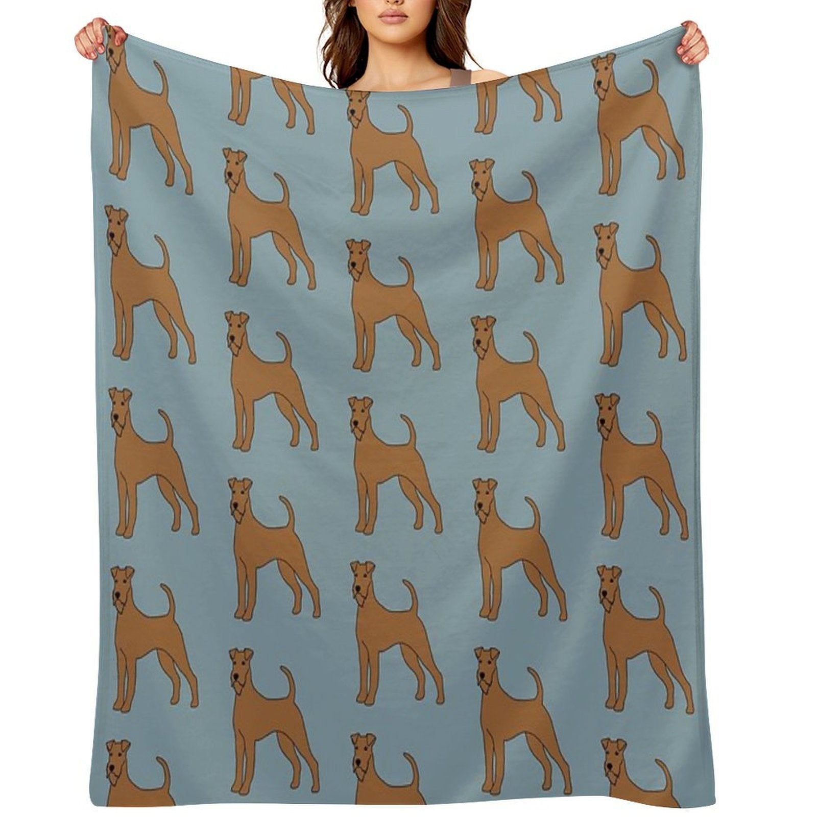 Irish Terrier Compact Throw Blanket