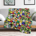 Colorful Birds Shrink-resistant Throw Blanket