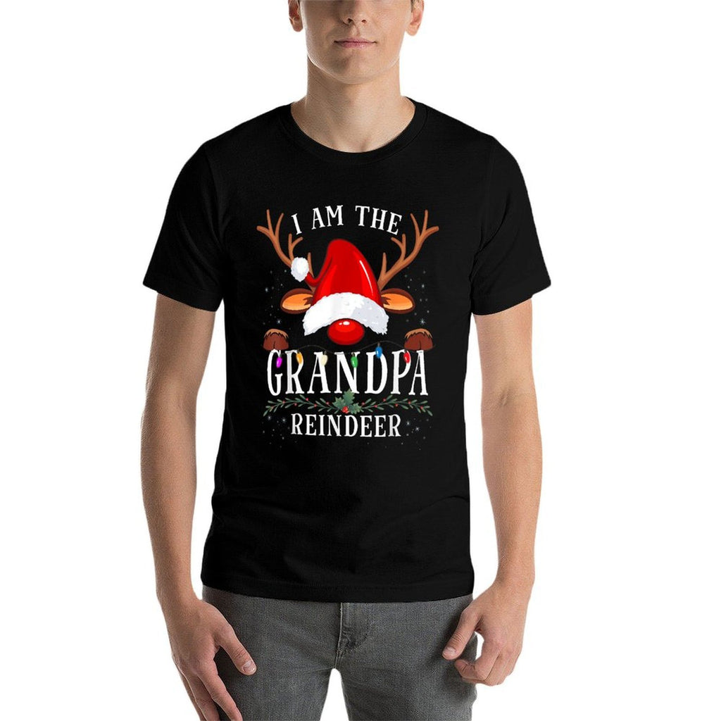 I Am The Grandpa Reindeer Christmas Family  Soft T-Shirt