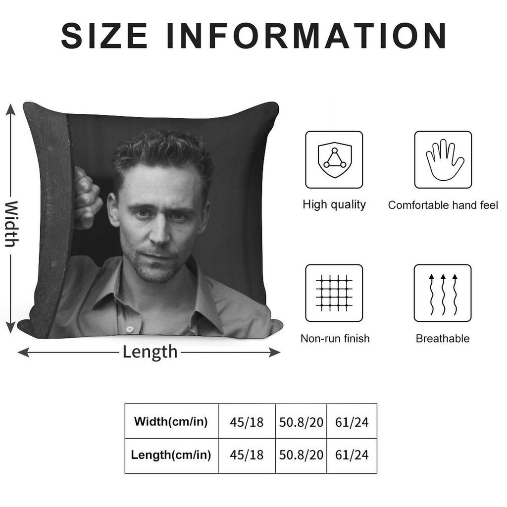 Tom Hiddleston Soft Style Accent Throw Pillow