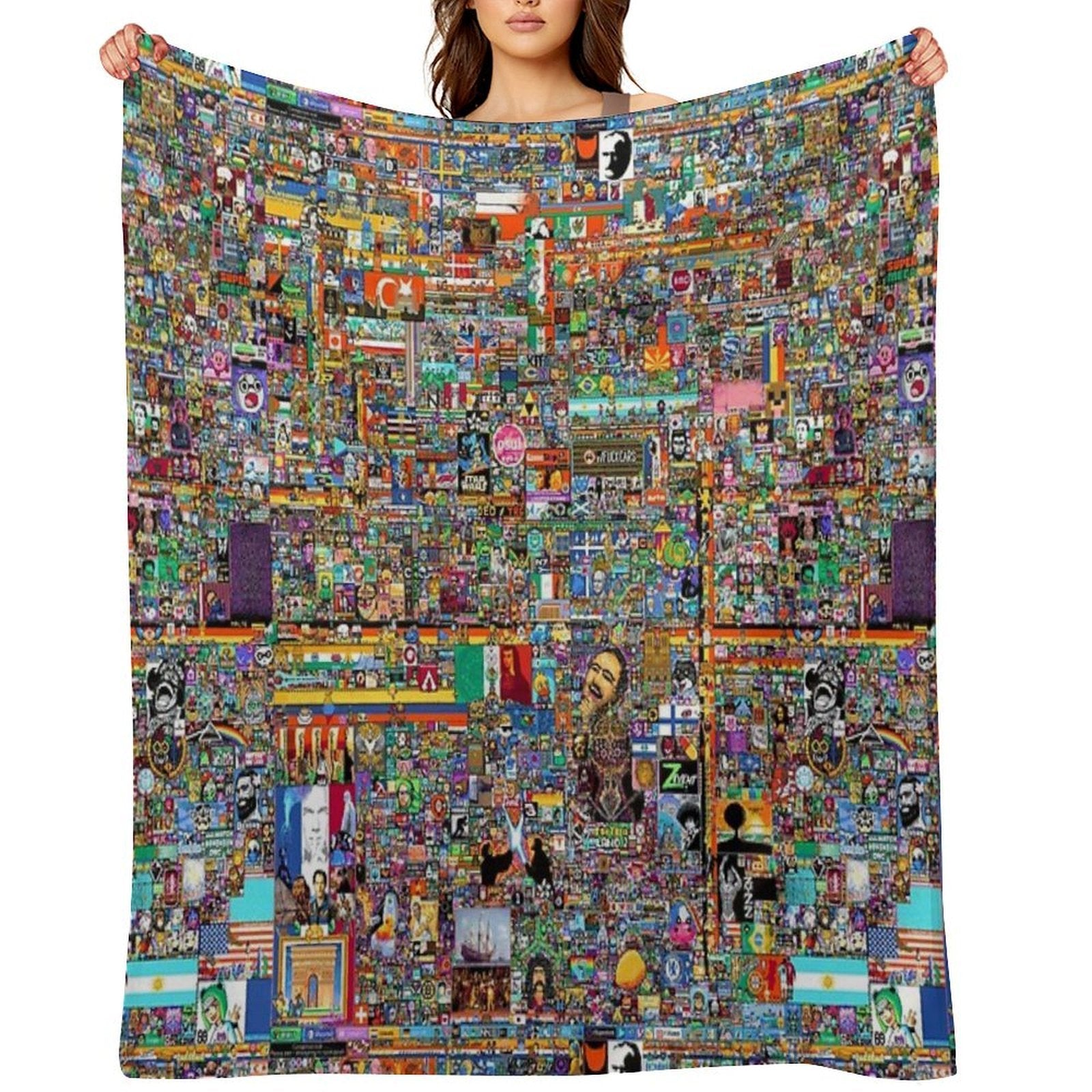 RPlace 2022 - 6000x6000 Comfort Throw Blanket