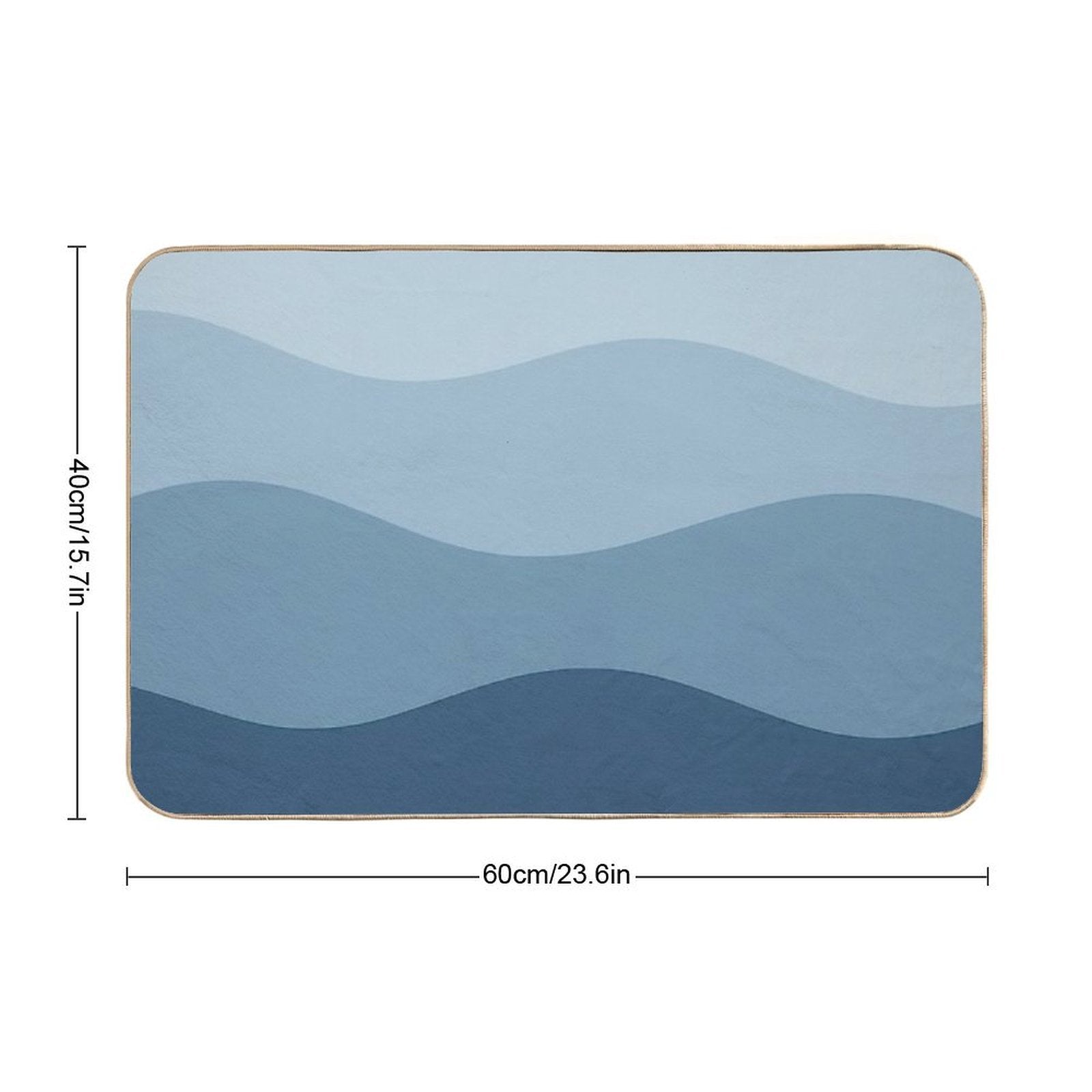Blue Waves  Eco-Friendly Bath Mat