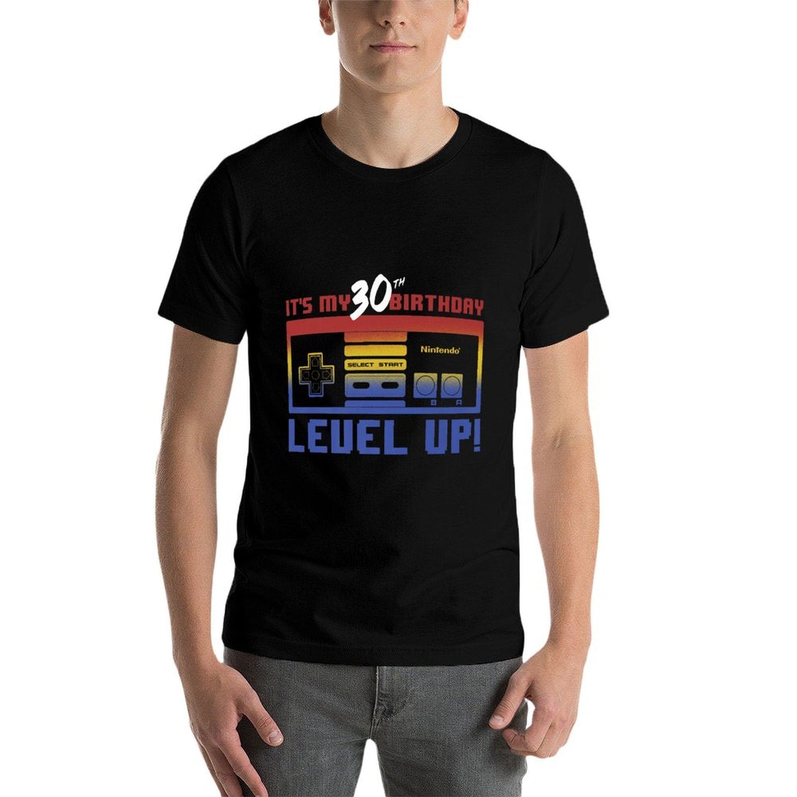 Nintendo It's My 30th Birthday Level Up! SNES Controller Premium  Lightweight T-Shirt