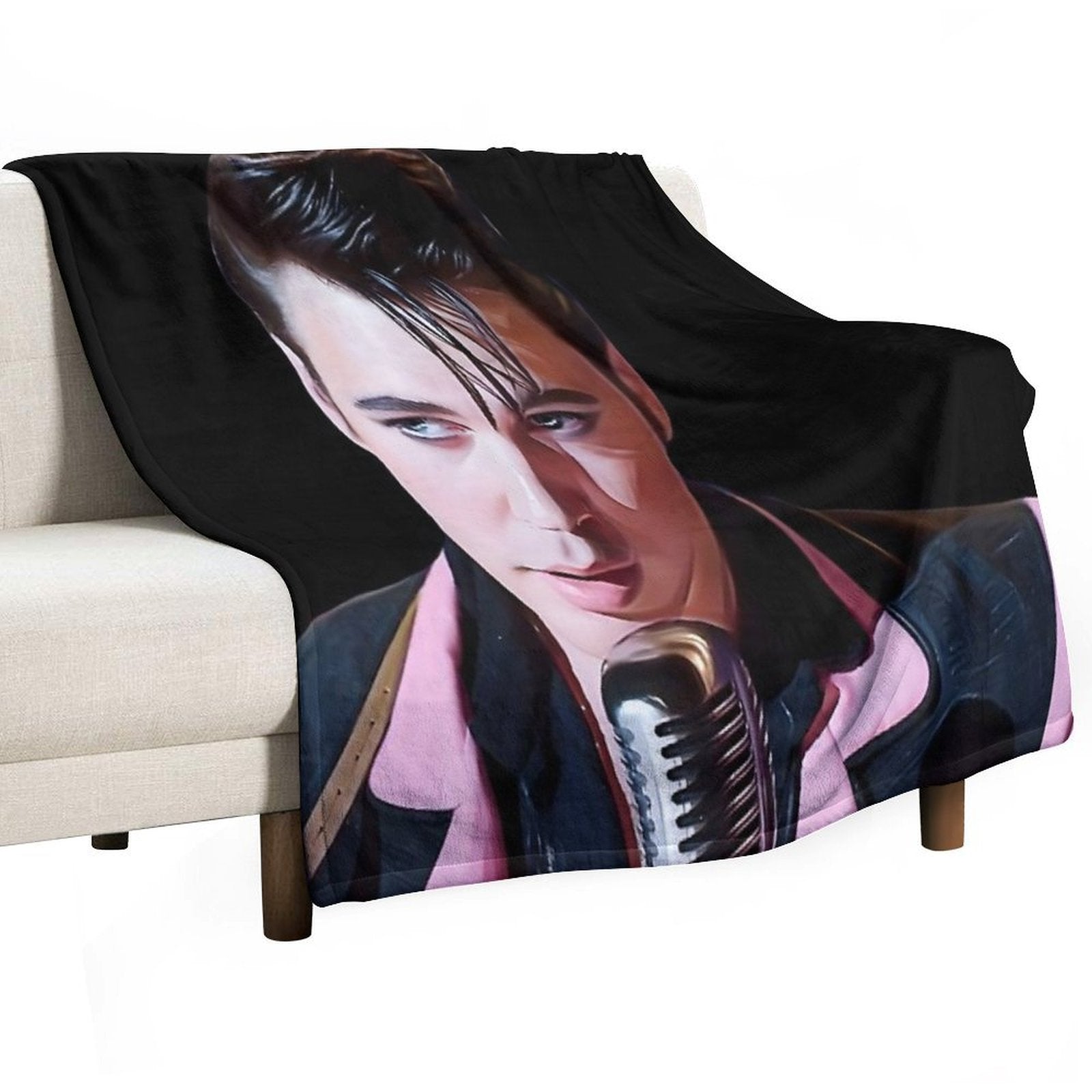 Austin Butler Elvis Movie Sticker Durable Throw Blanket