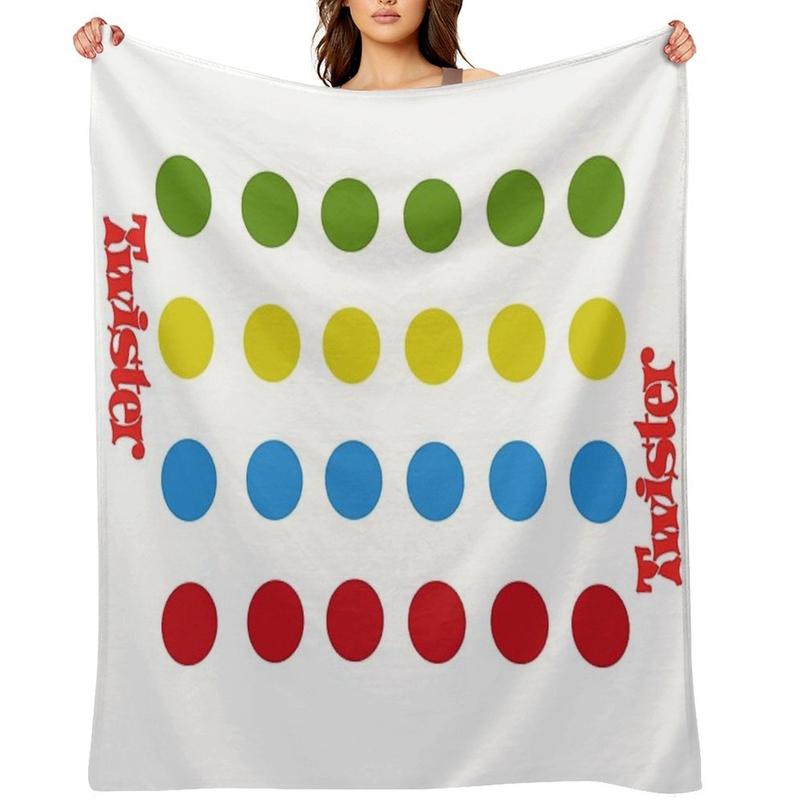 Twister Shower Curtain Sustainable Throw Blanket
