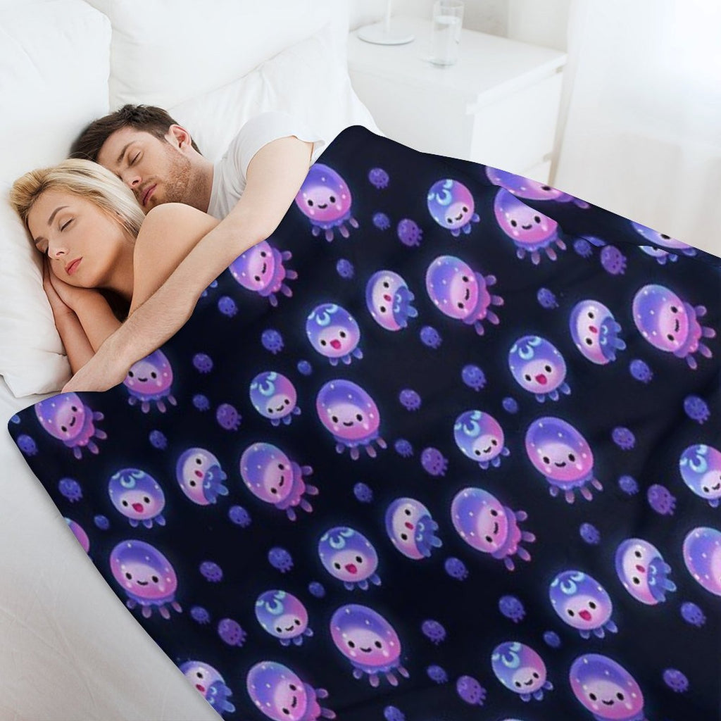 Baby Jellyfish Easy Care Throw Blanket