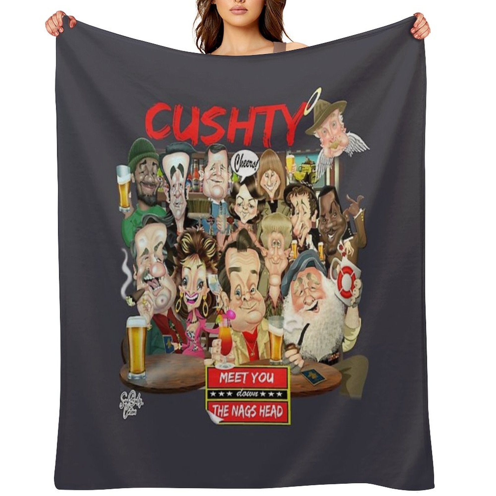 Down The Nags Head Collective Multi-functional Throw Blanket