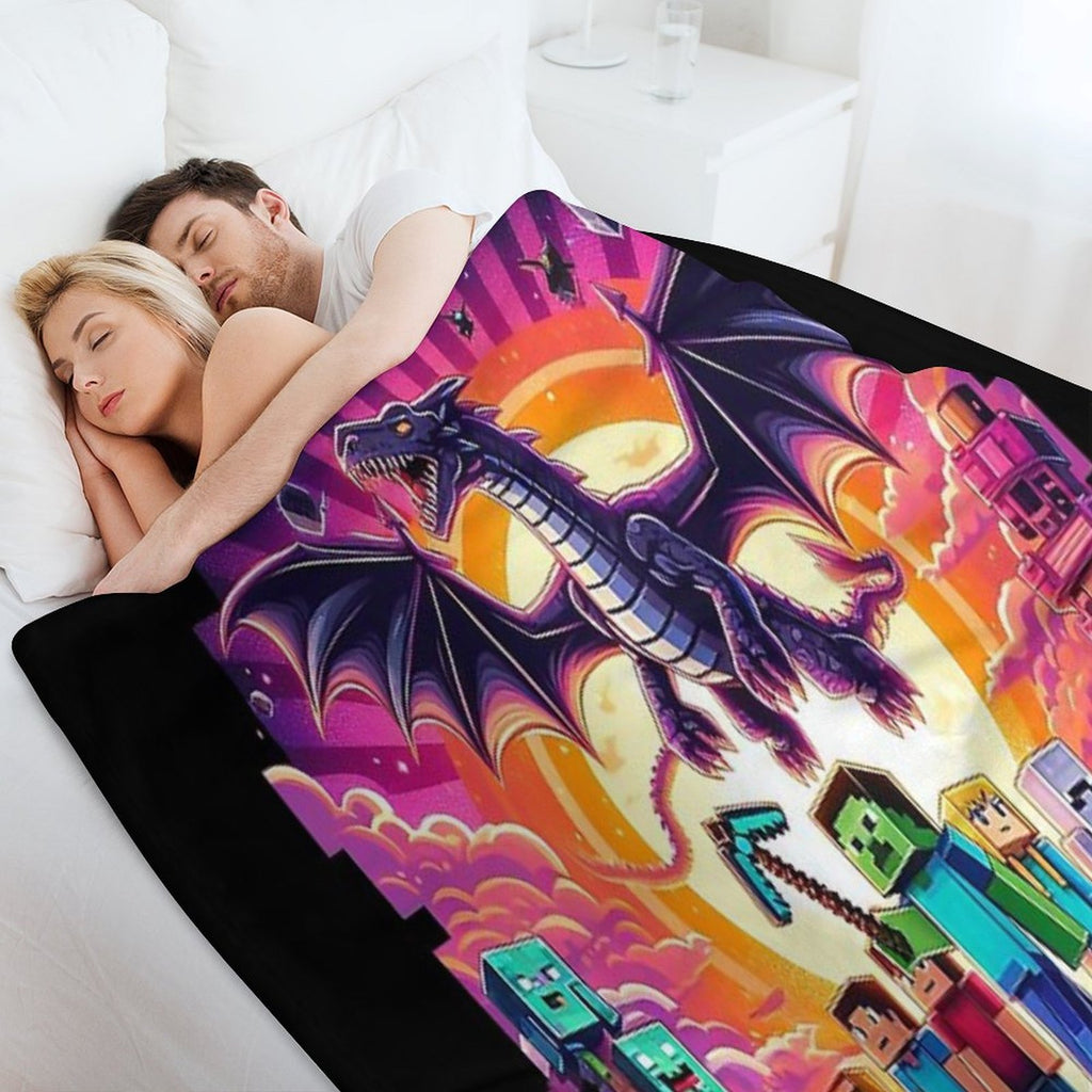 Ender Dragon Wrinkle-free Throw Blanket