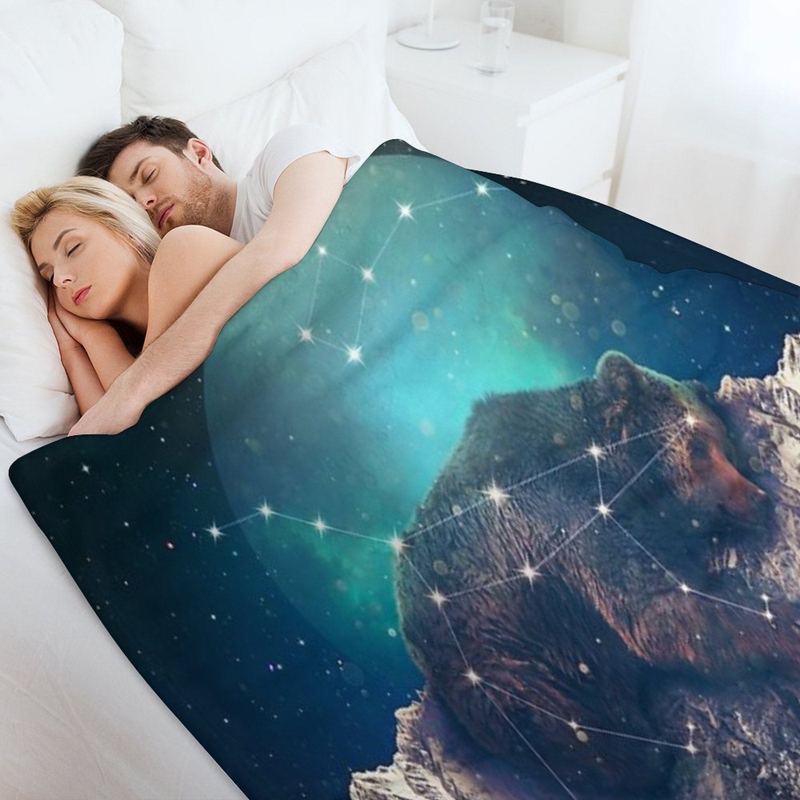 Under The Stars  Ursa Major Versatility Throw Blanket