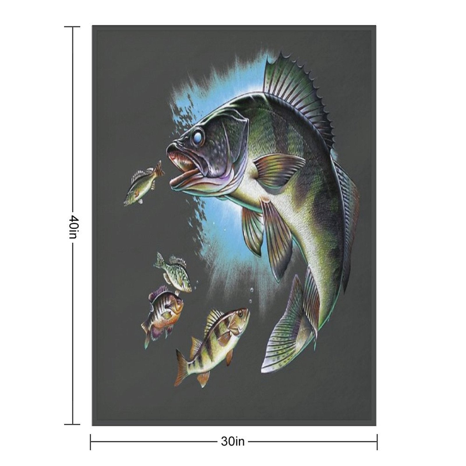 Walleye Versatility Throw Blanket