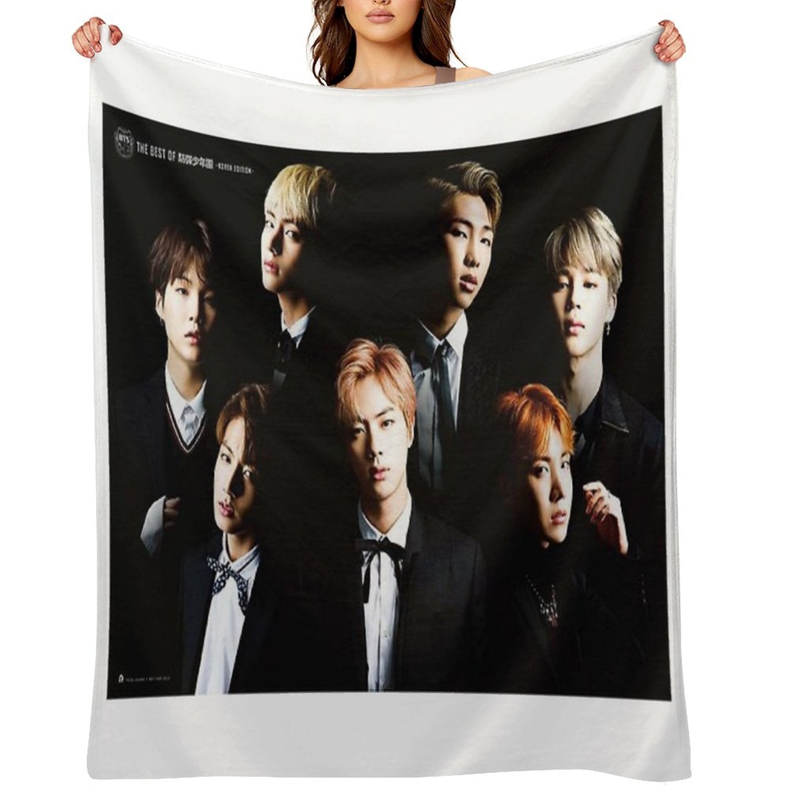 BTS Group Photo Durable Throw Blanket