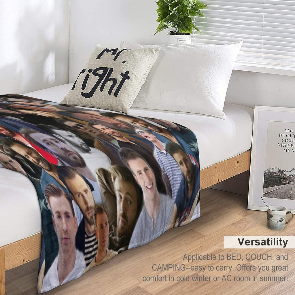 Chris Evans Velvety-soft Throw Blanket