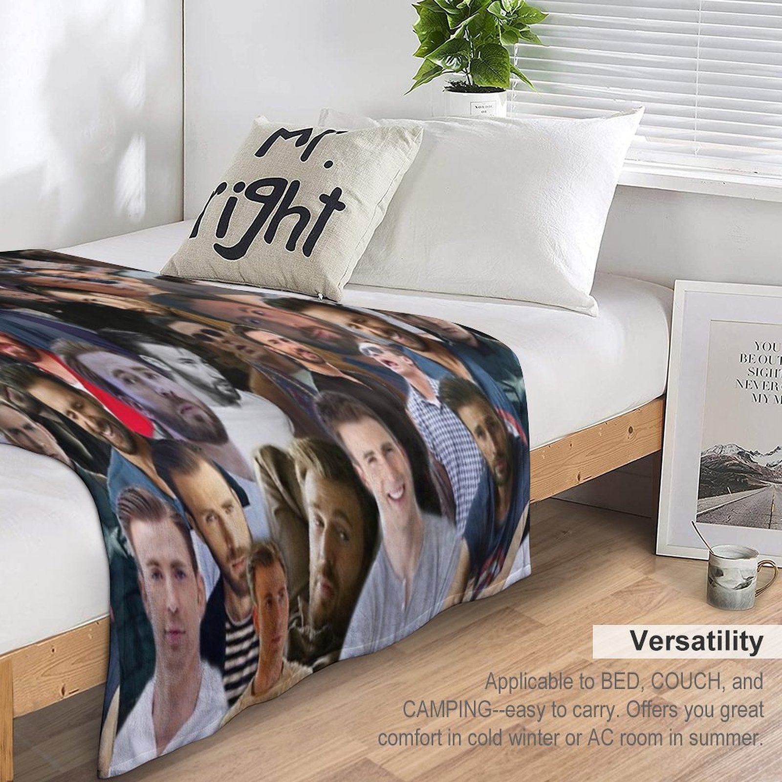 Chris Evans Velvety-soft Throw Blanket