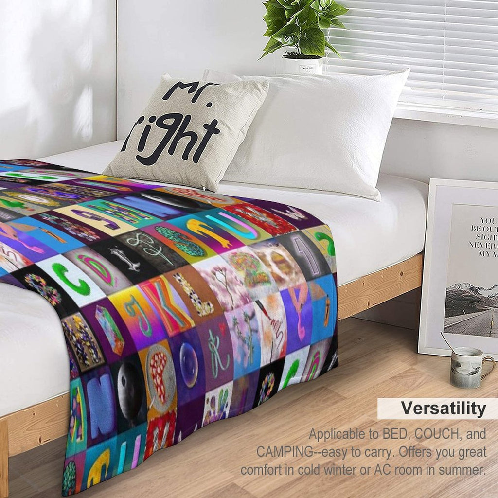 Alphabet 2023 Anti-pilling Throw Blanket