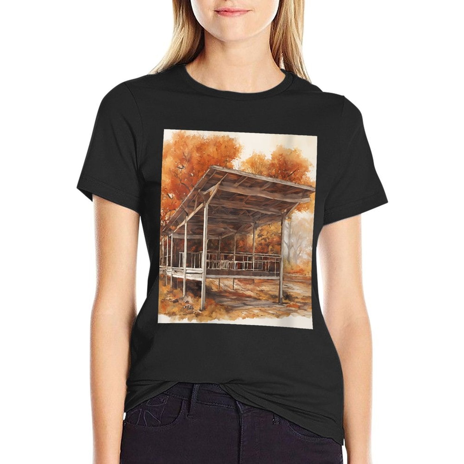 Fall Twilight Detailed Blueprint  Classic T-Shirt