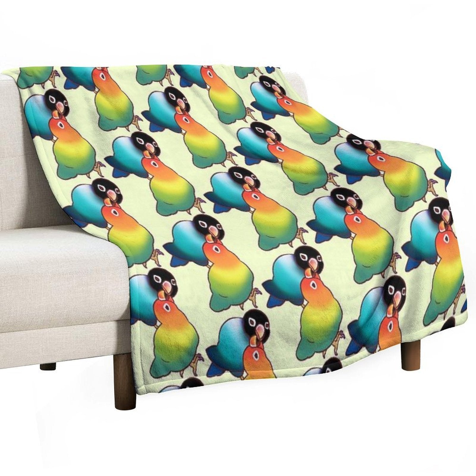 LOVEBIRDS T-SHIRTS Multi-functional Throw Blanket
