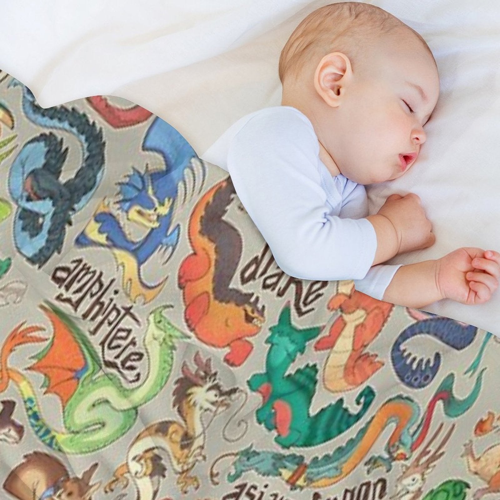 Mini Dragon Compendium Travel-friendly Throw Blanket