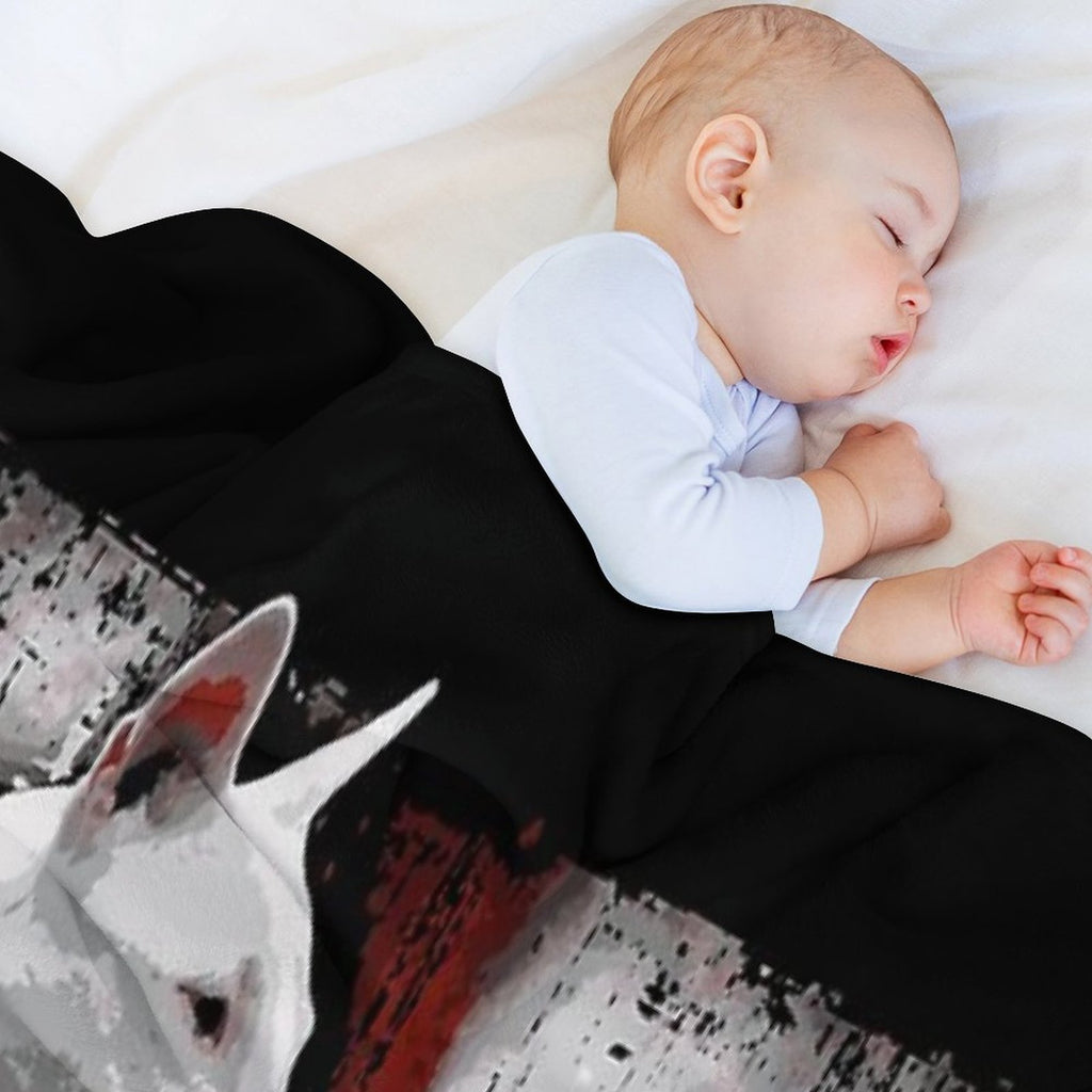 English Bullterrier Love Machine-washable Throw Blanket