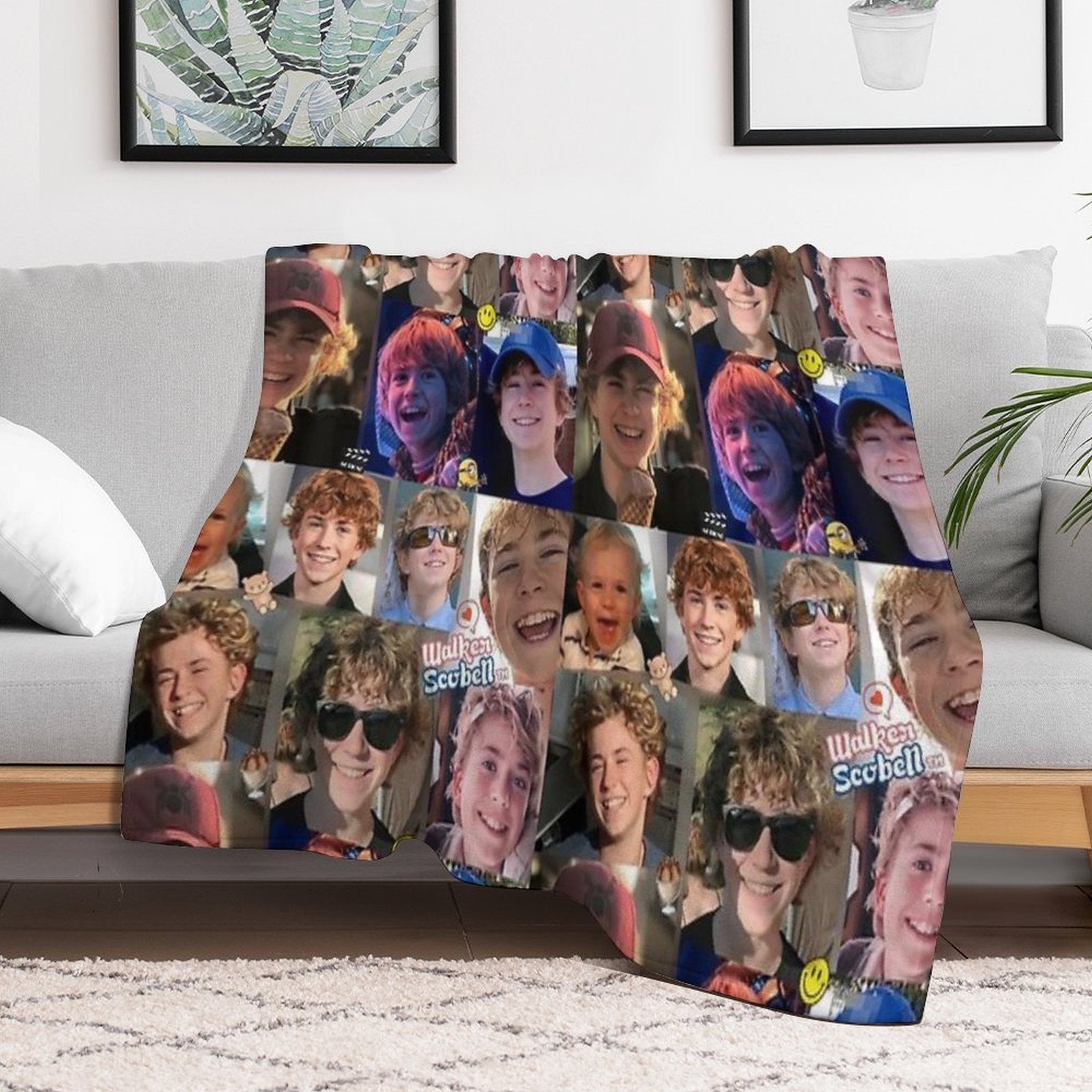 Percy Jackson Walker Scobell Collage All-season Throw Blanket