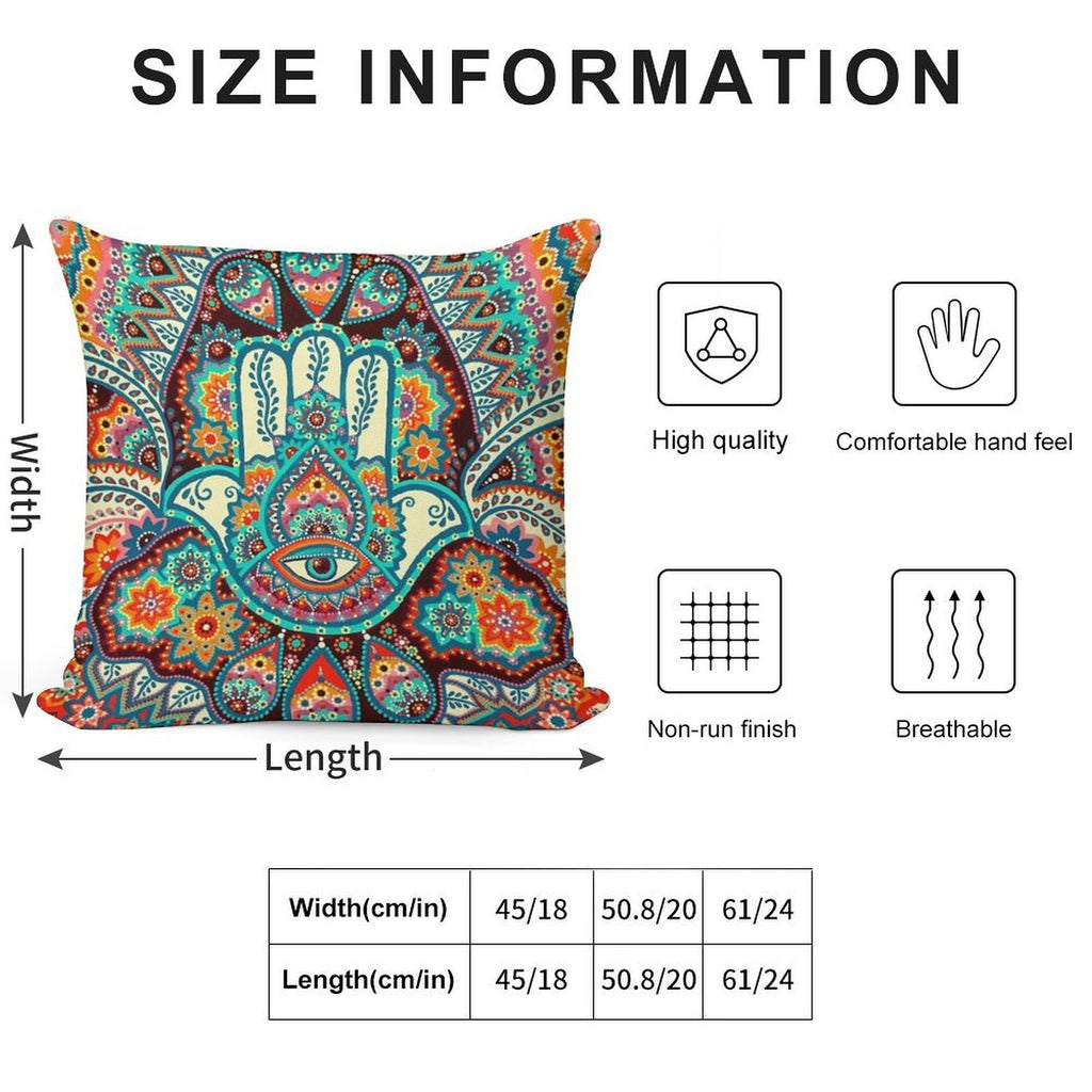 Hamsa Hand Soft Easy Maintenance Throw Pillow