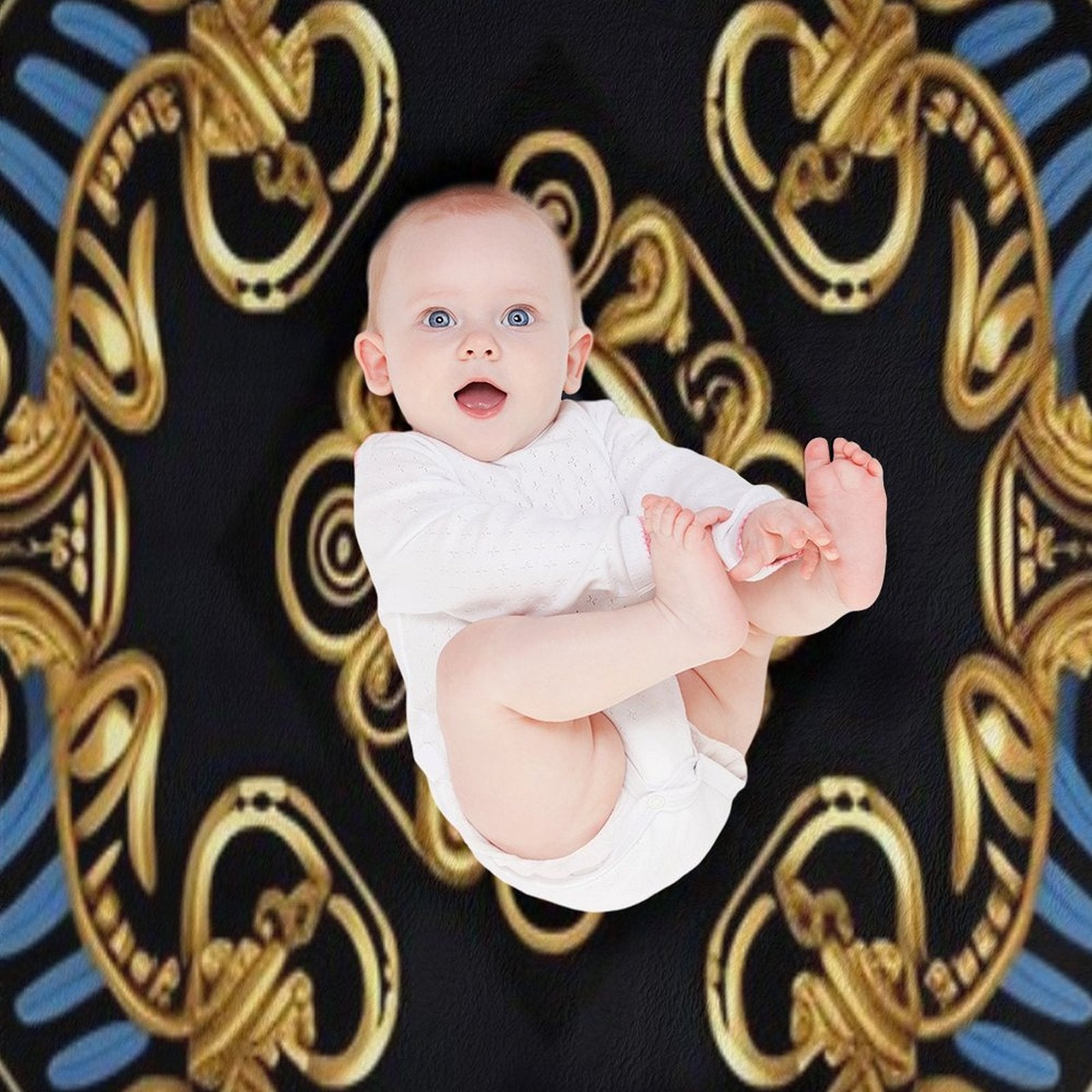 Golden Anti-pilling Throw Blanket
