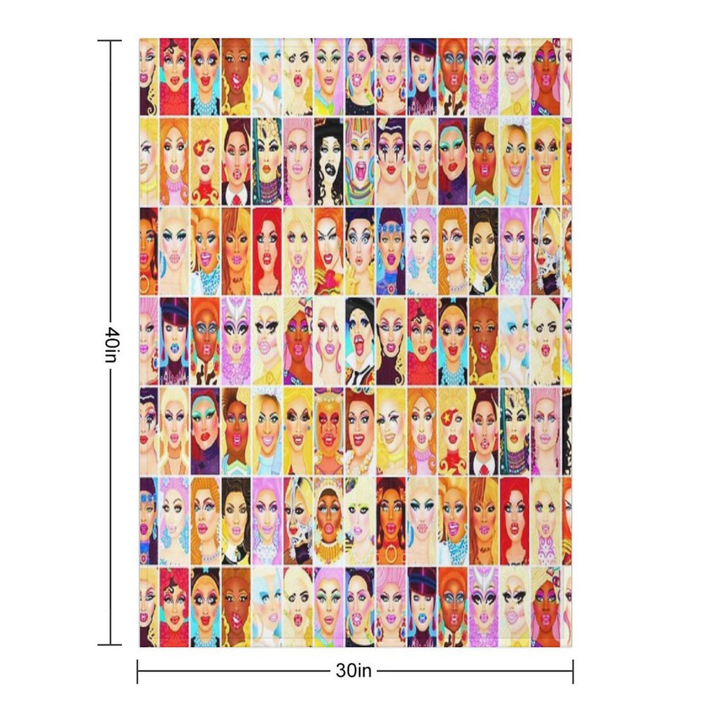 DRAG QUEEN ROYALTY Eco-conscious Throw Blanket
