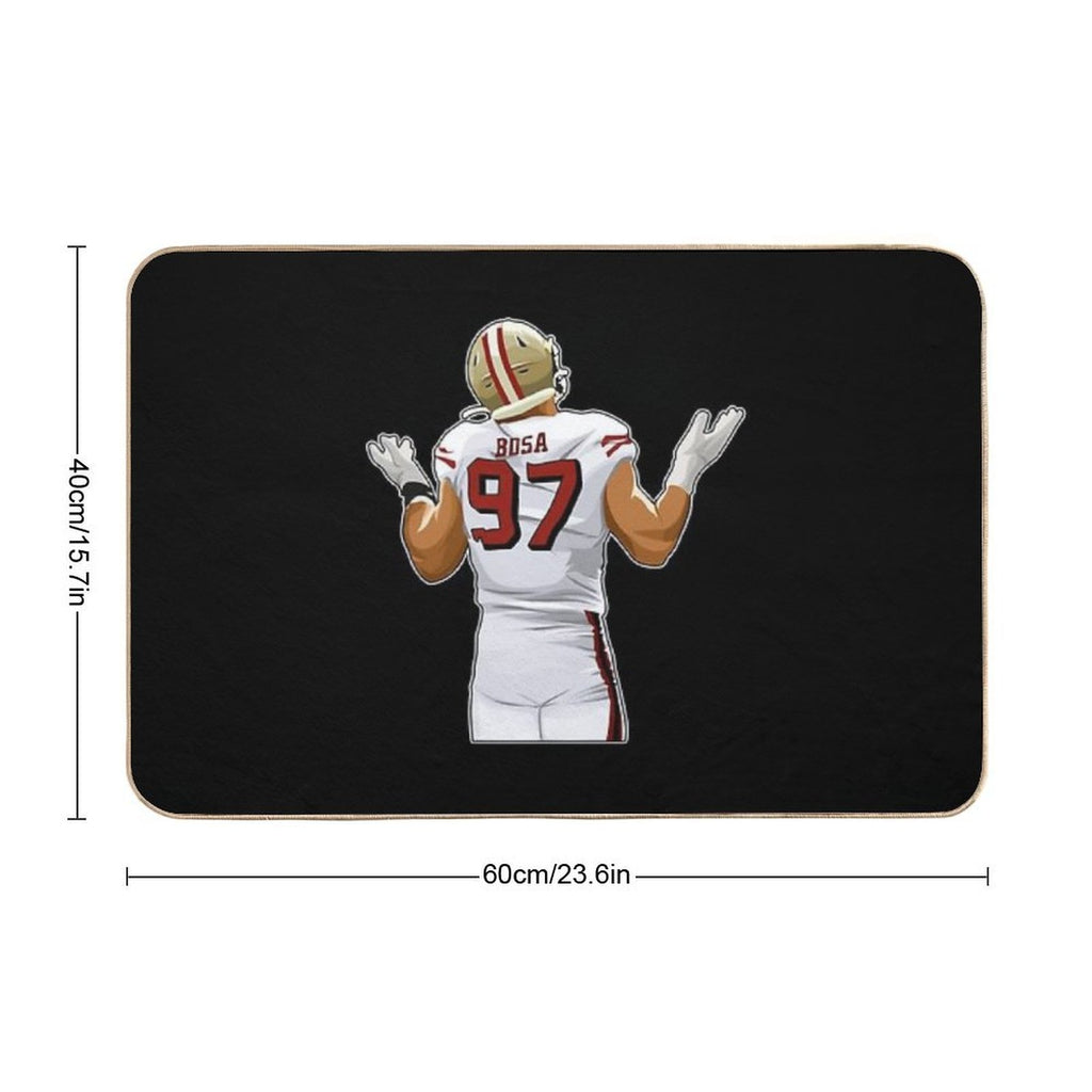 Nick Bosa After Sacking Sticker  Versatile Bath Mat