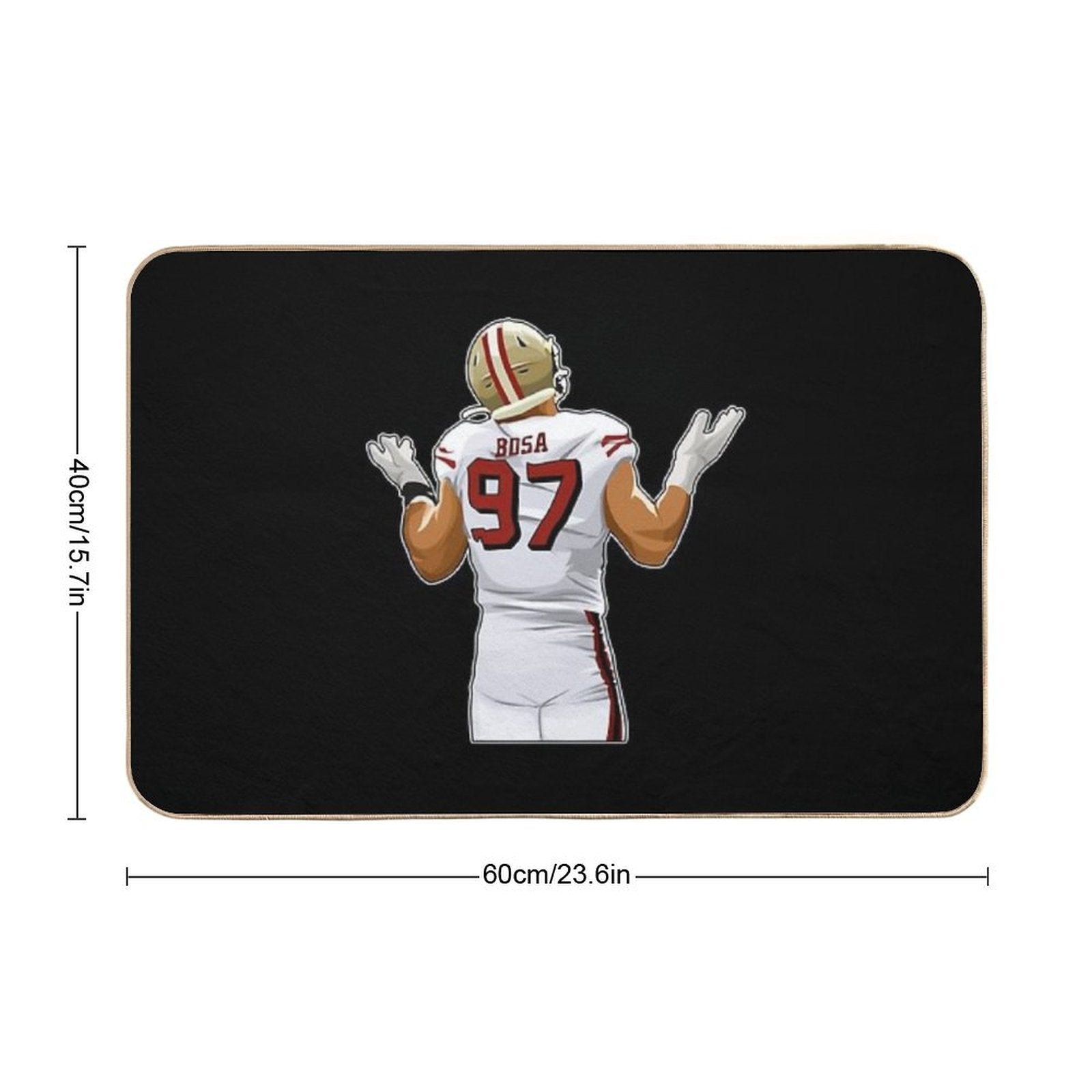 Nick Bosa After Sacking Sticker  Versatile Bath Mat
