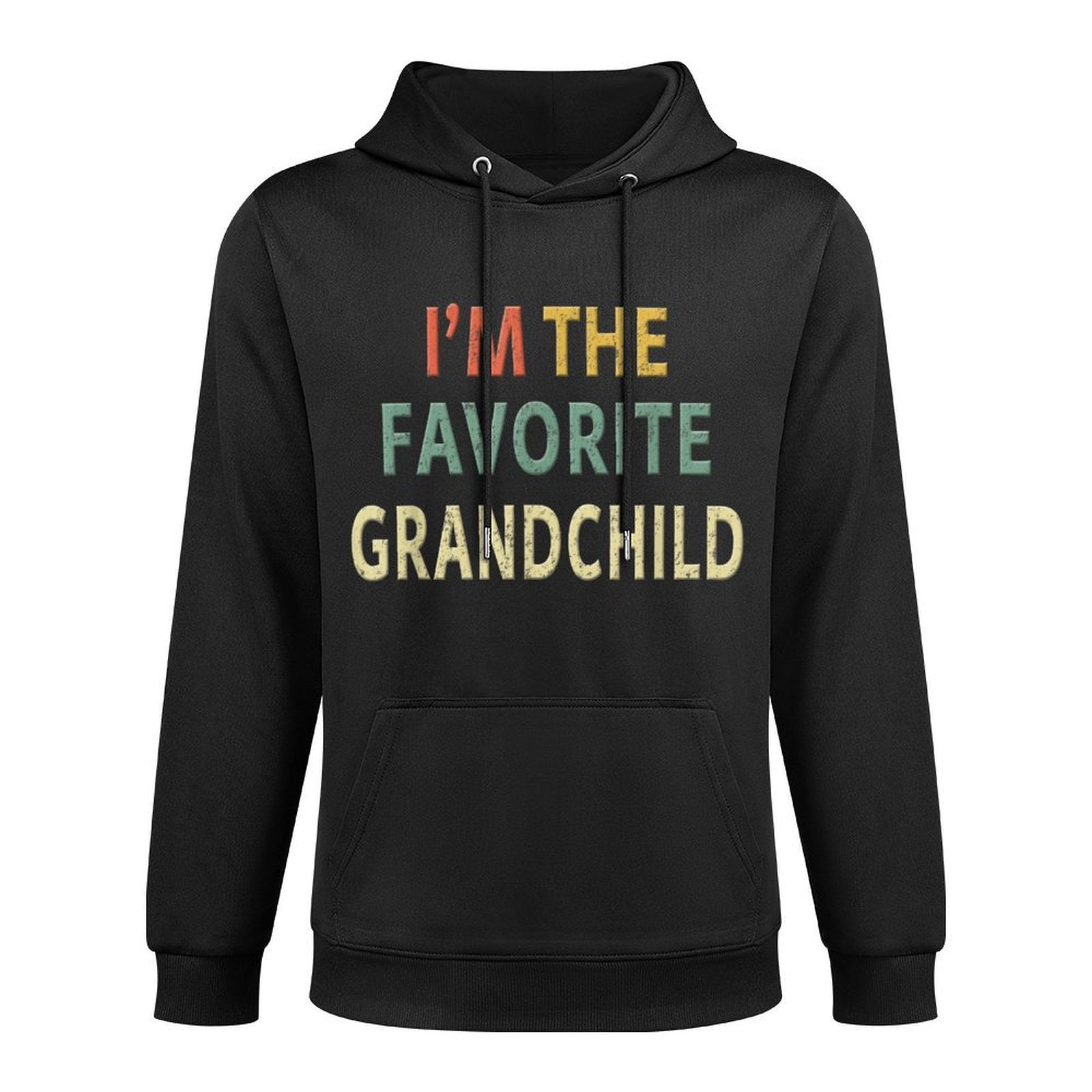 Funny Im The Favorite Grandchild Nice Grand Kid Gift Shrink-Resistant Hoodie