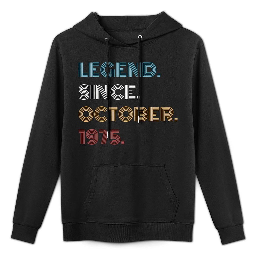 50 Years Old Legend Since October 1975 50th Birthday Unisex Design Hoodie