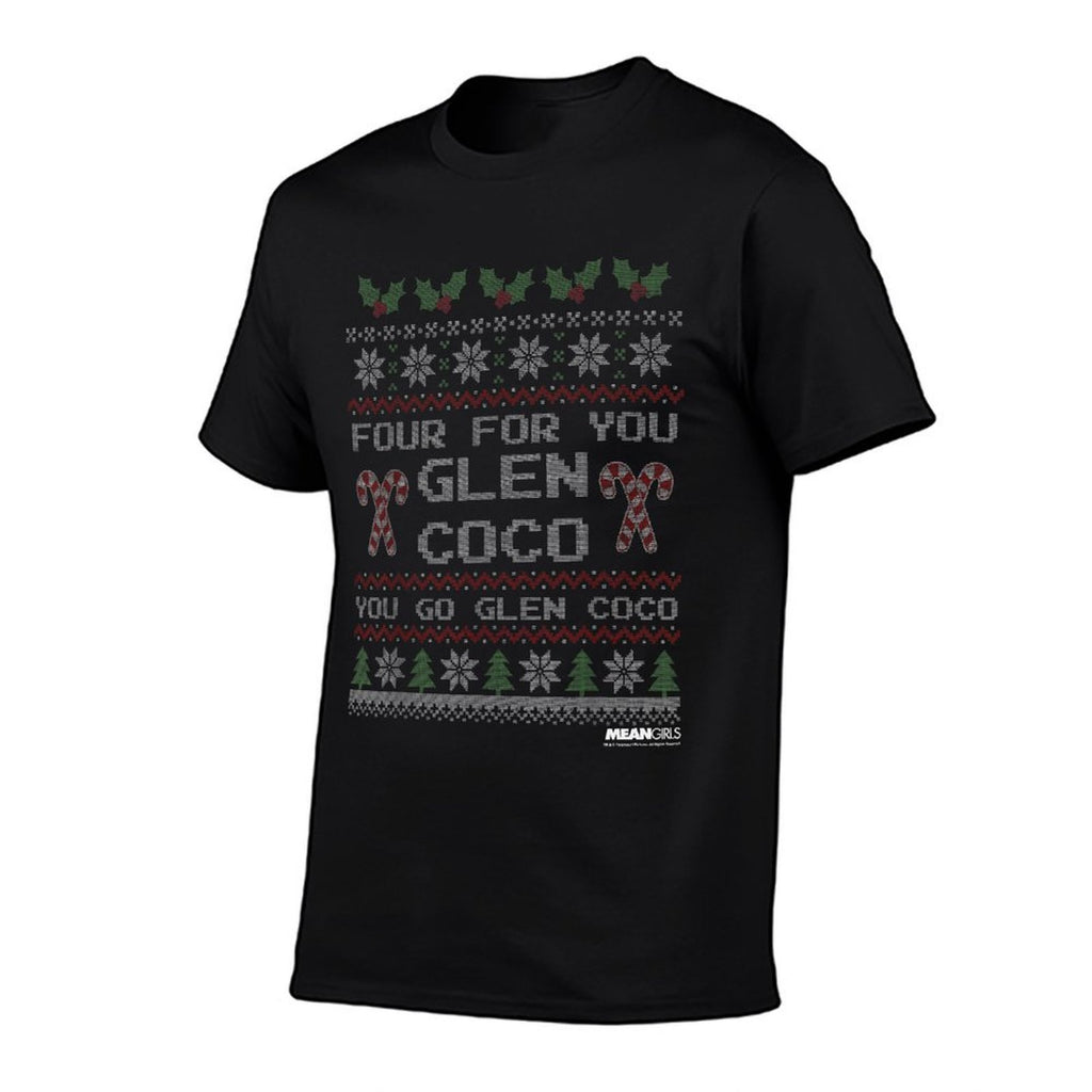 Mean Girls Glen Coco Christmas Sweater Graphic  Ribbed Collar T-Shirt