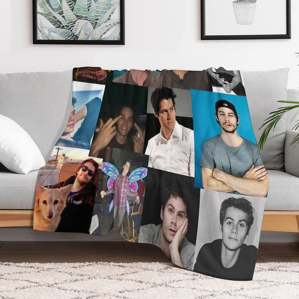 Dylan O'Brien Pic Collage Durable Throw Blanket
