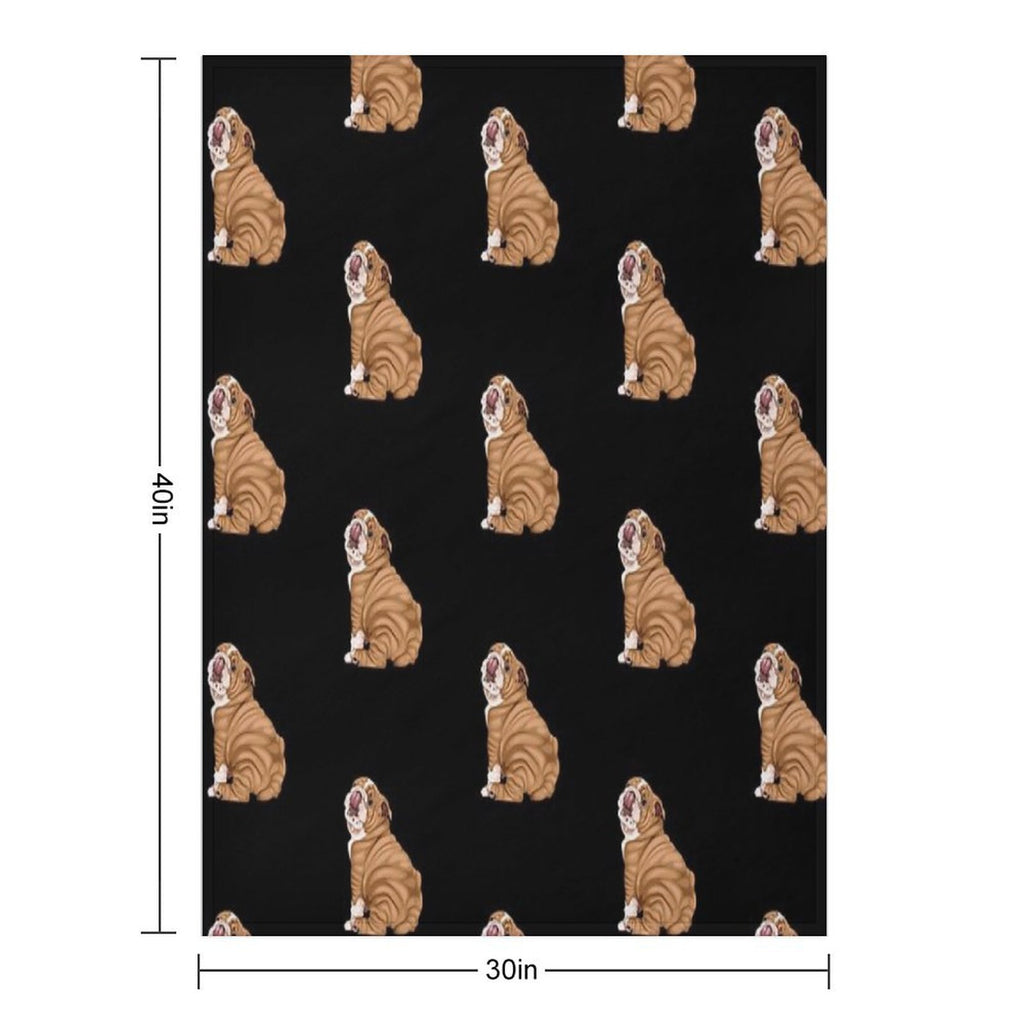 English Bulldog Premium Throw Blanket