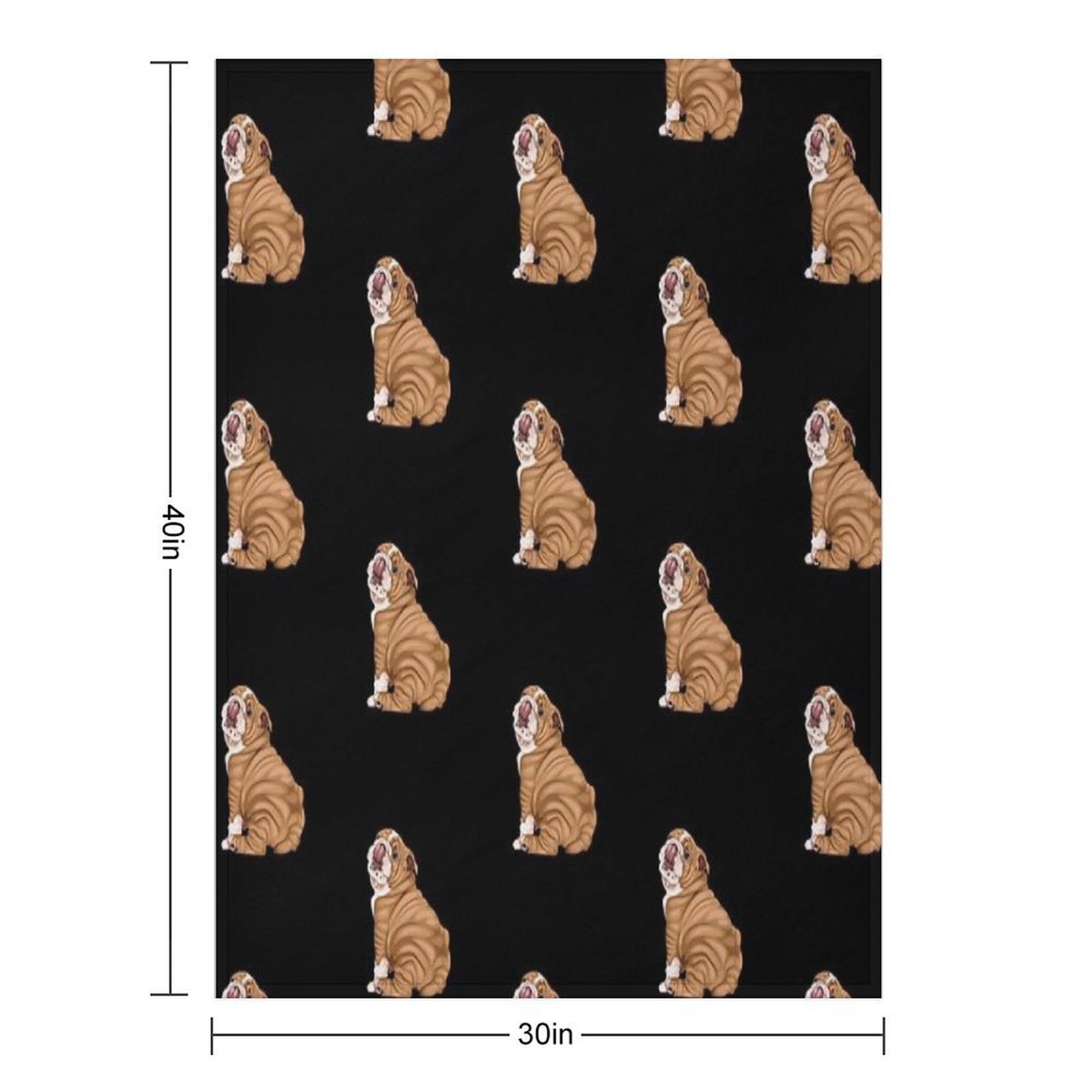 English Bulldog Premium Throw Blanket