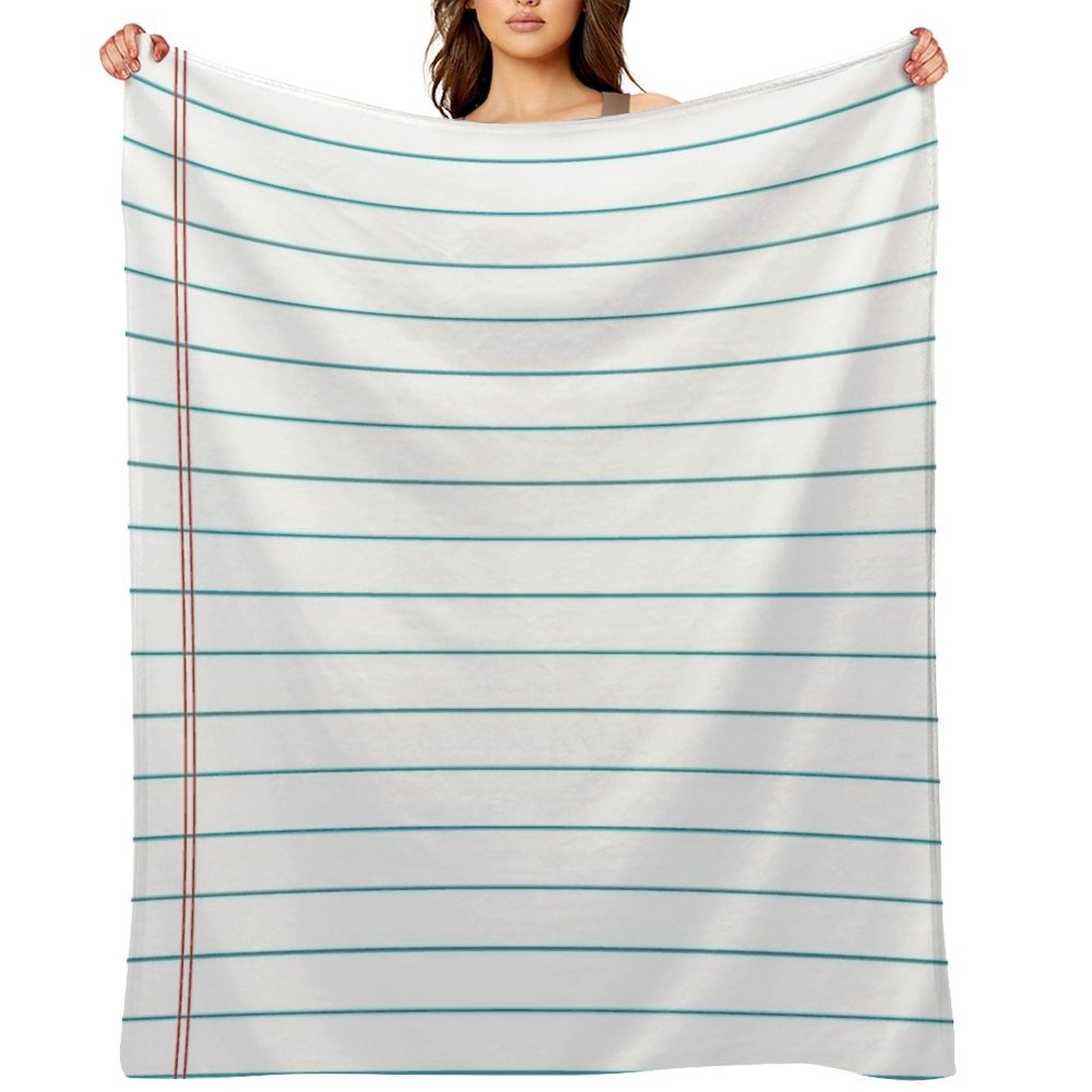 Vintage Lined Notebook Paper Compact Throw Blanket