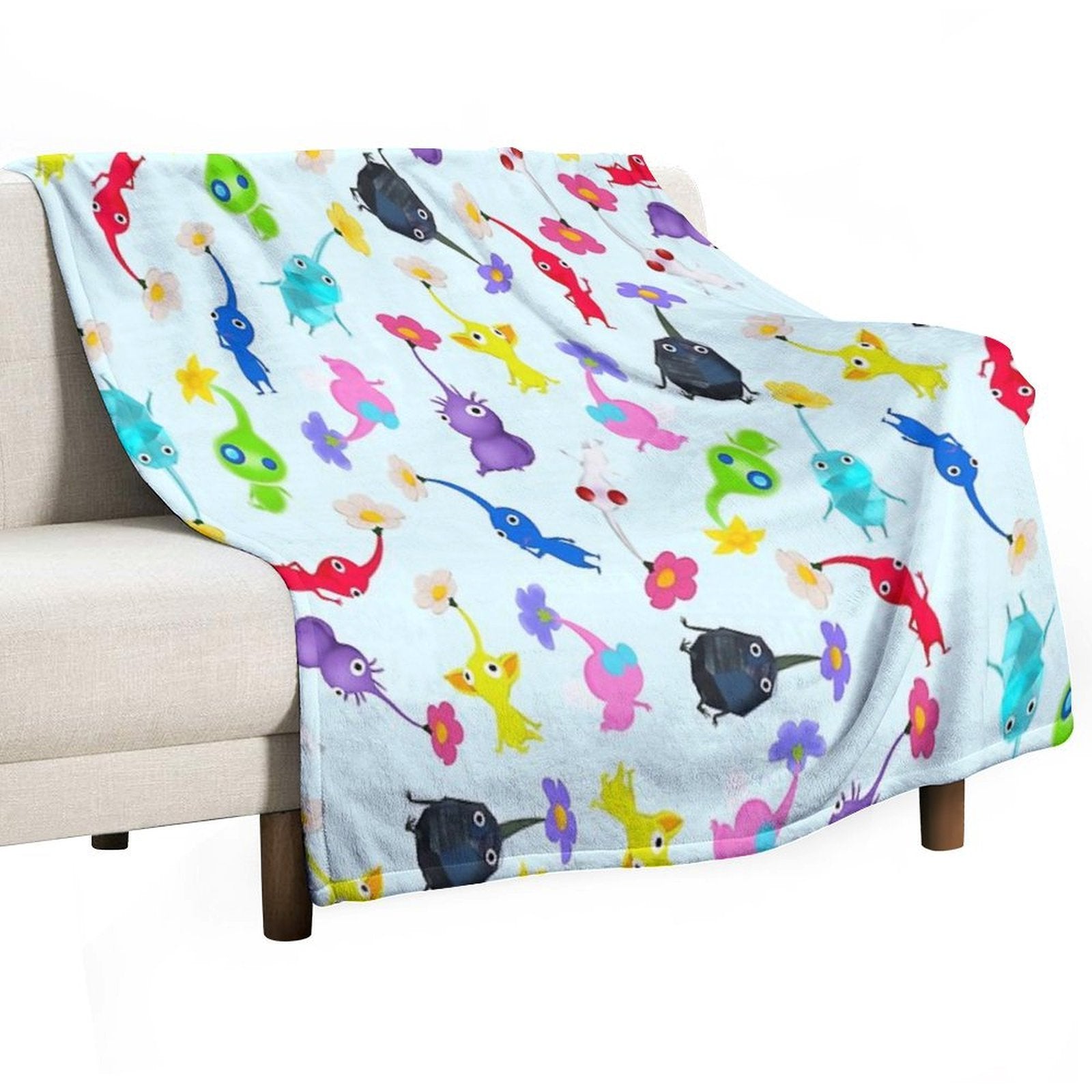 ALL Pikmin Velvety-soft Throw Blanket