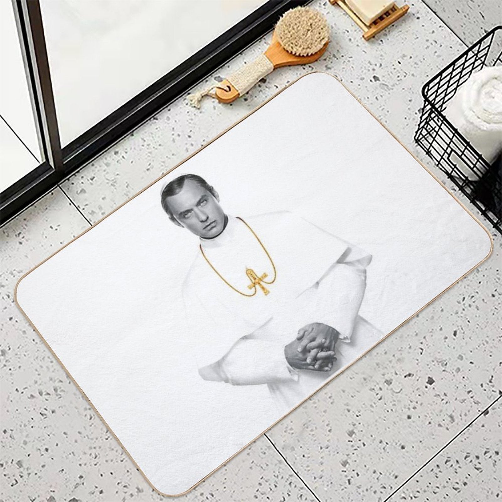 Lenny Belardo - Young Pope Pius XIII - Jude Law  Anti-Trip Bath Mat