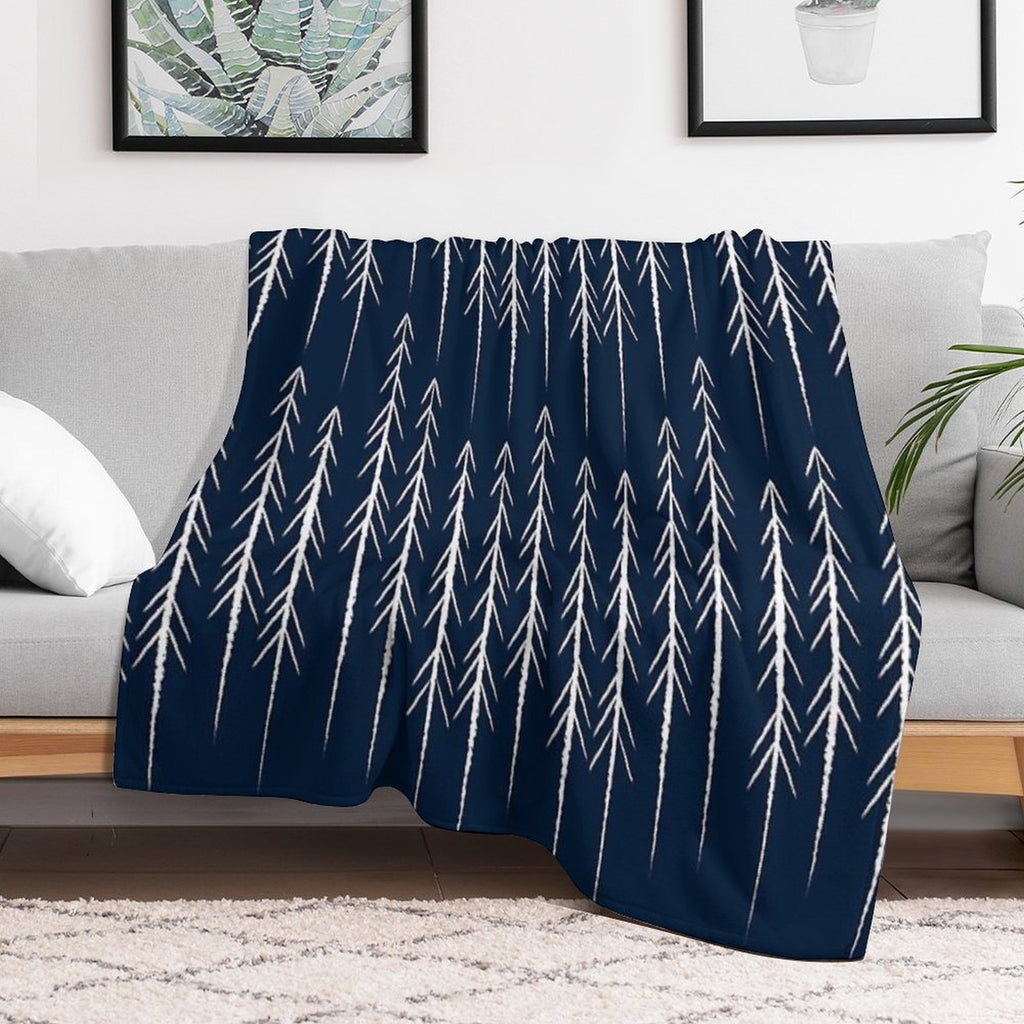 Pine Trees Machine-washable Throw Blanket