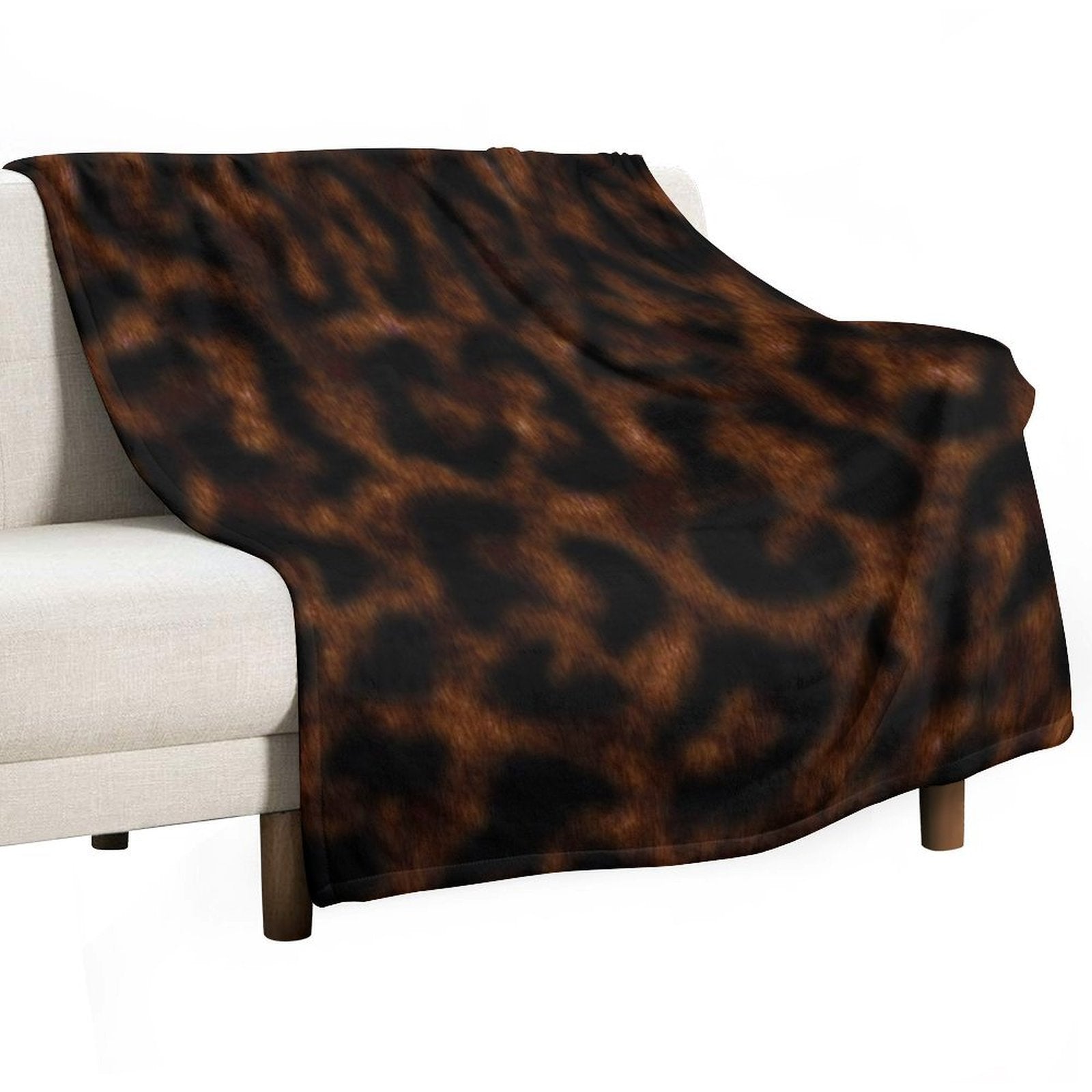 Leopard Print Velvety-soft Throw Blanket