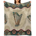 Harp Vintage Mandala Easy Care Throw Blanket