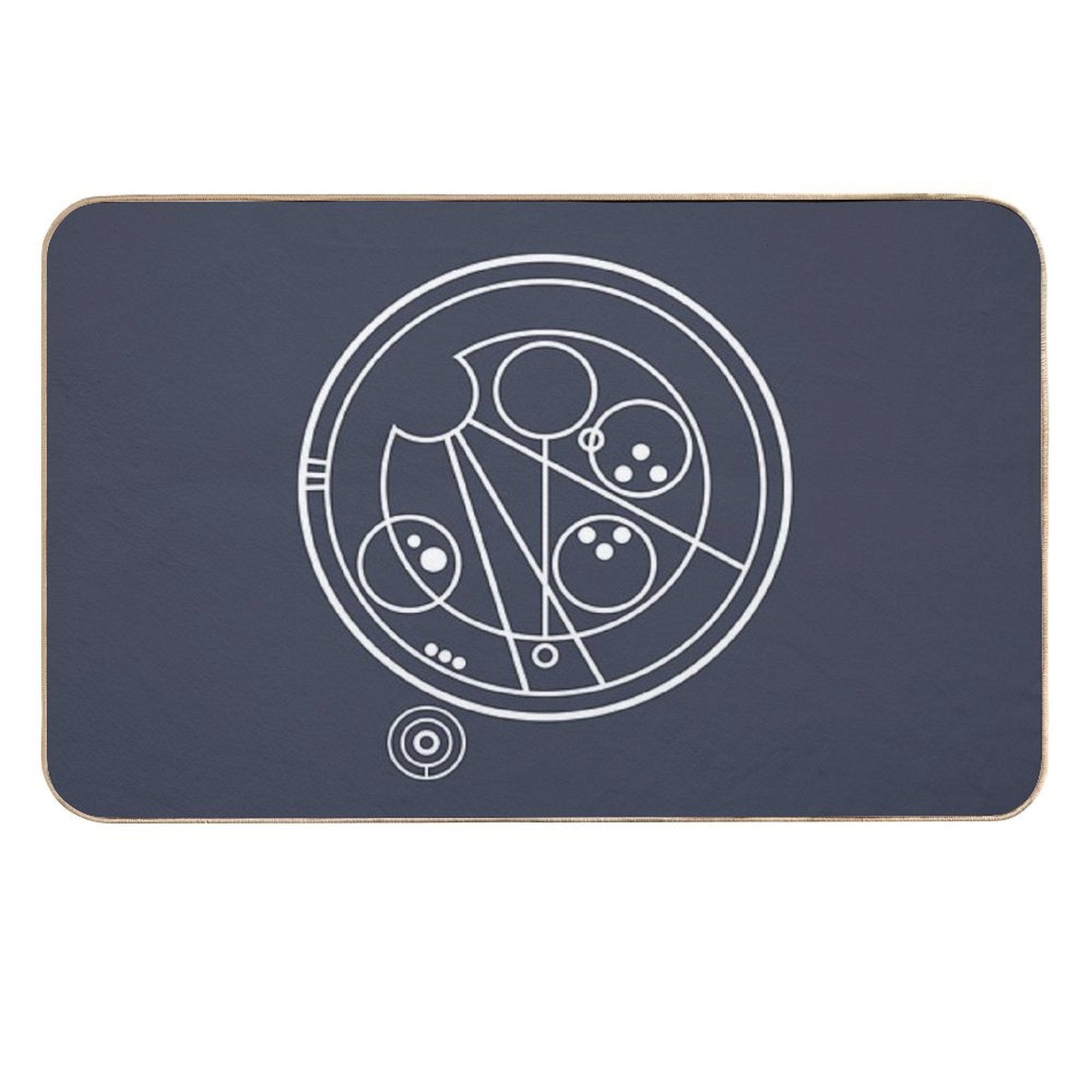 Allons-y! White  Odorless Bath Mat