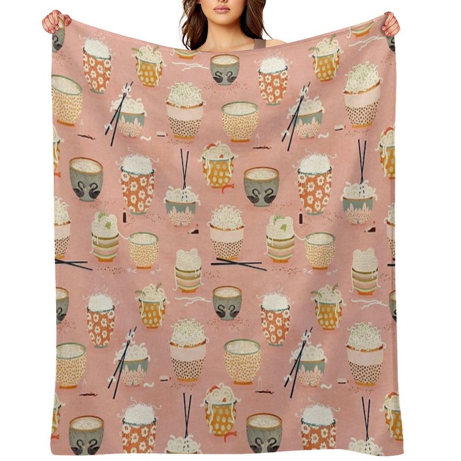 Oodles of Noodles Premium Throw Blanket
