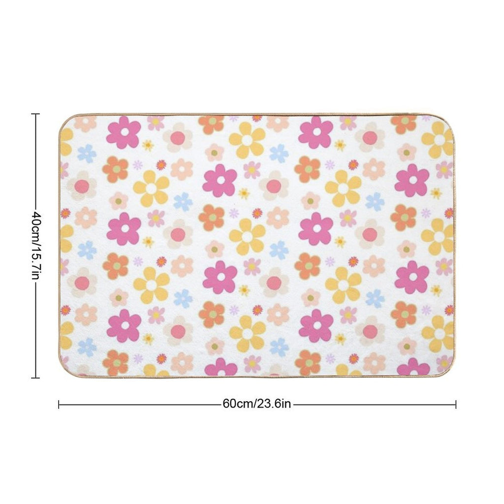 Cute Flower Theme  Eco-Friendly Bath Mat