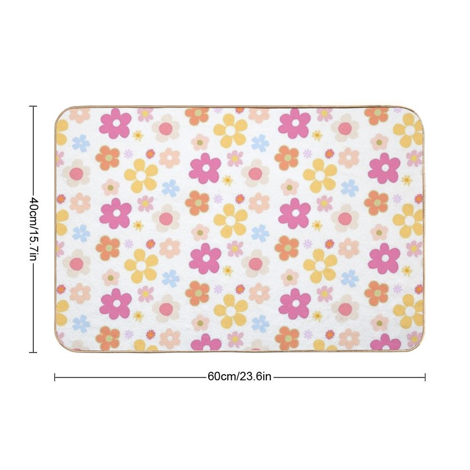 Cute Flower Theme  Eco-Friendly Bath Mat