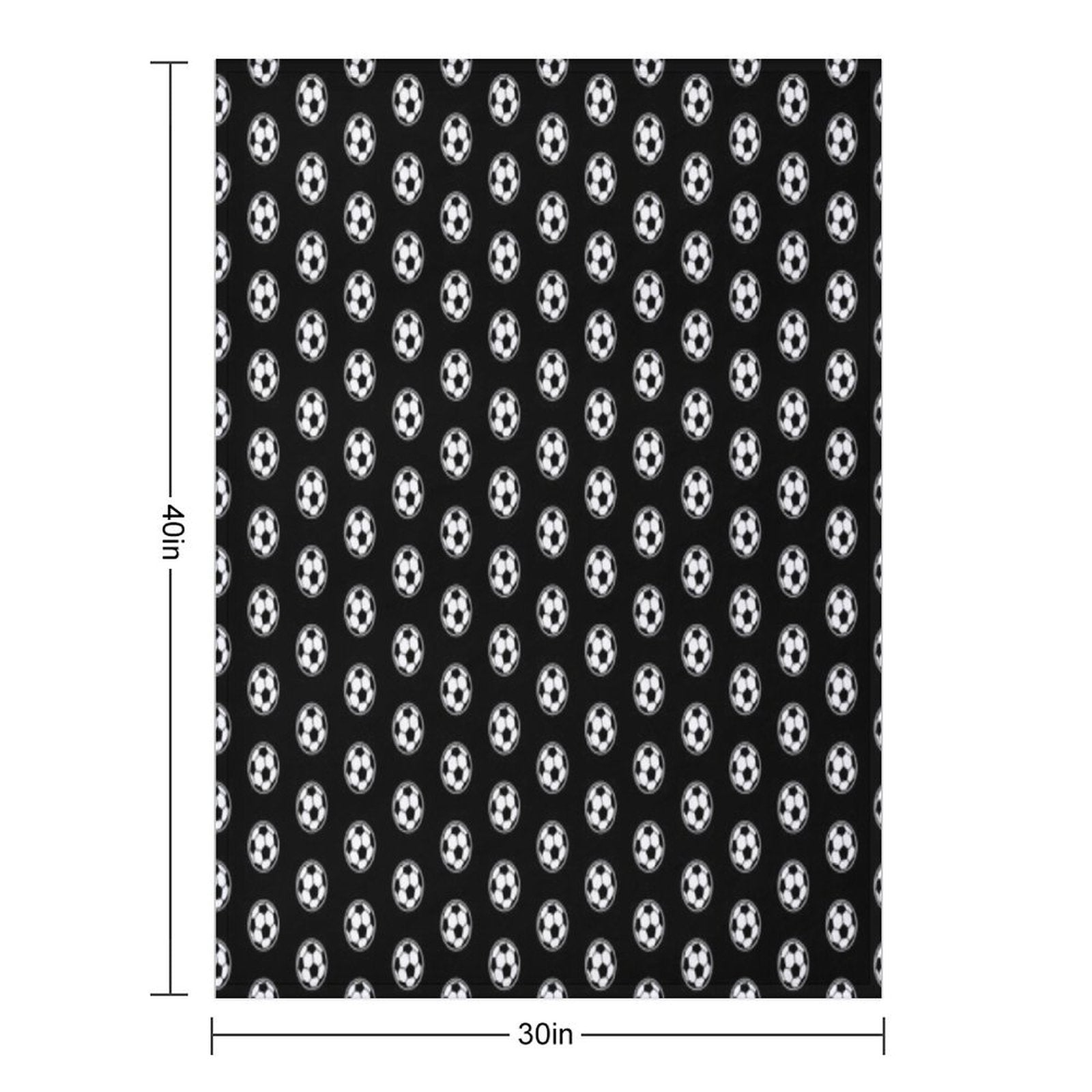 Soccer Ball  Football Icon Plush Throw Blanket